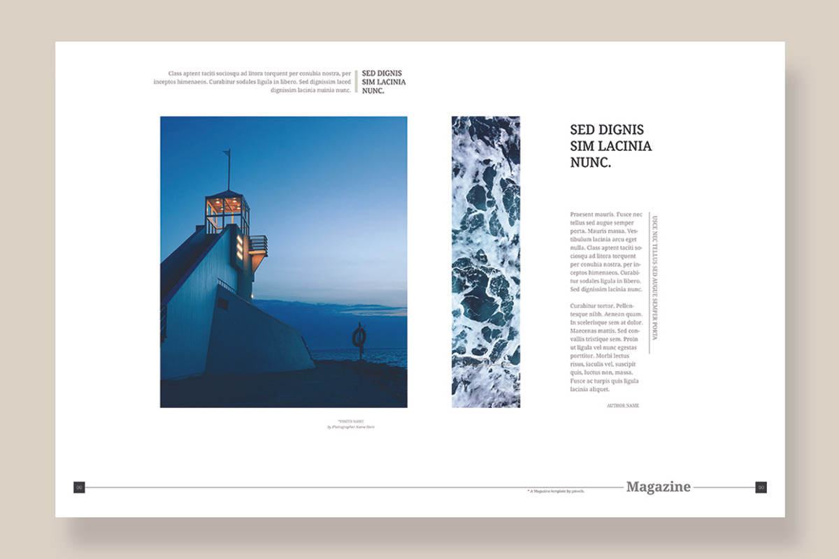 Magazine Template 07, a Magazine Template by pmvch (Photo 4 of 12)