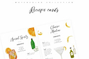 Martini & Aperol Spritz Watercolor, a Food Illustration by Sunshine Art (Thumbnail 4 of 6)