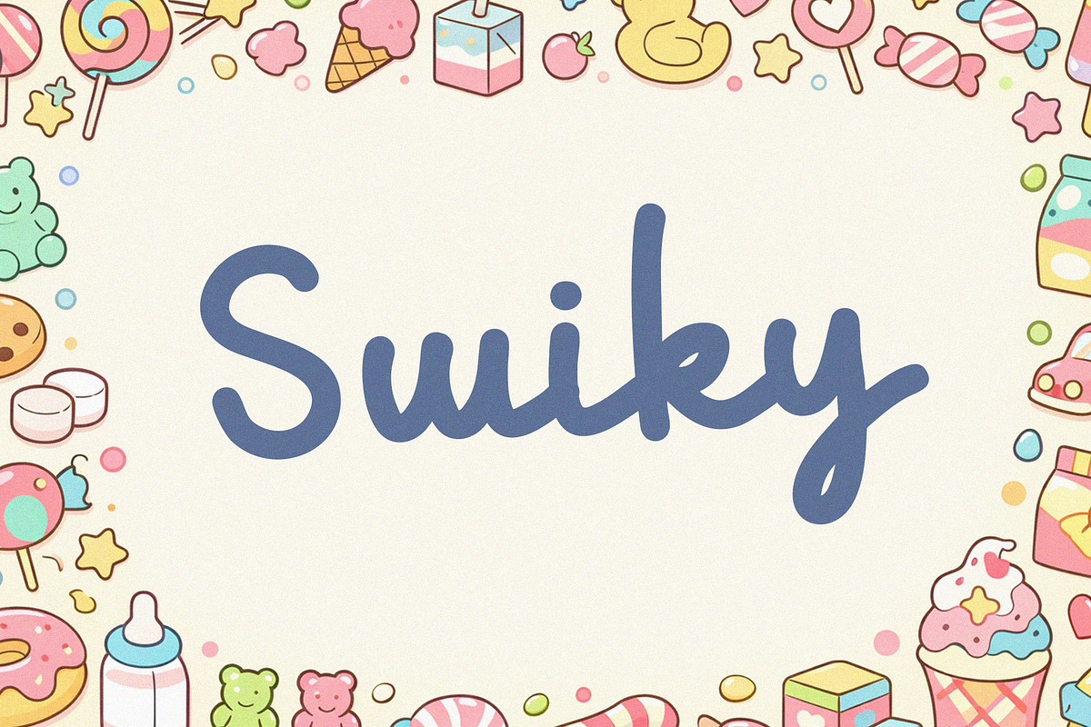 Swiky Playful Monoline Script Font