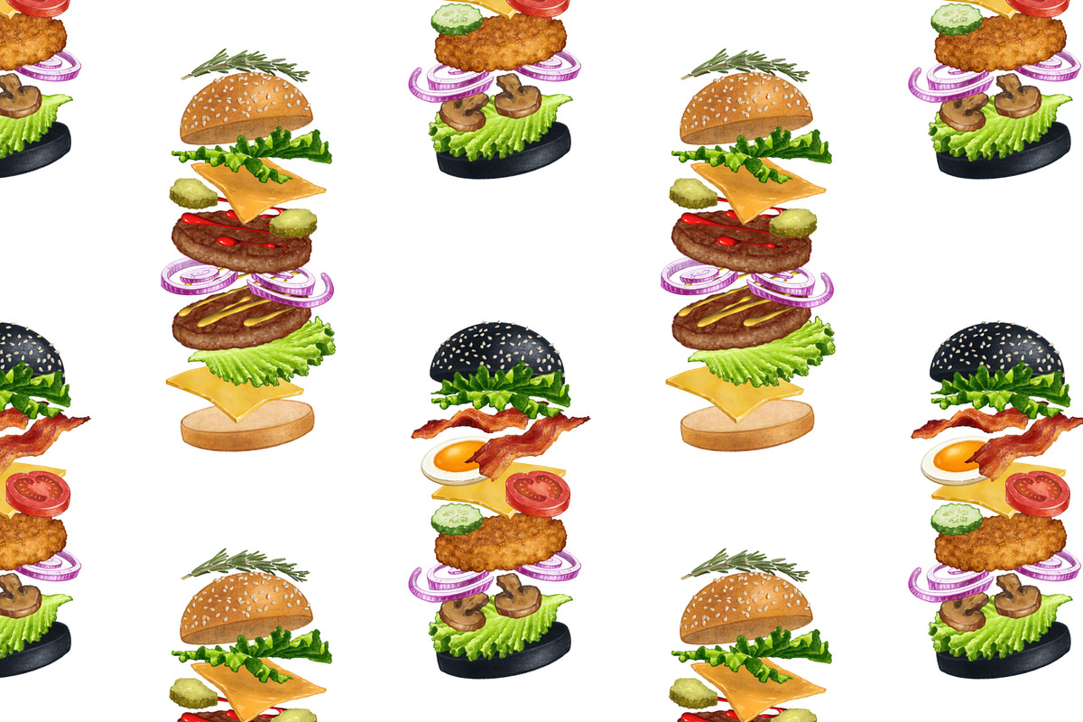 Burger Creator, a Decorative Illustration by Margo Miller (Photo 16 of 31)