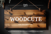 Woodcute Cute Decorative Font, a Font by Graphic Spirit (Thumbnail 1 of 12)