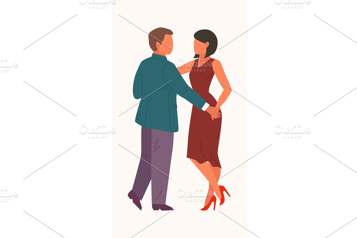 characters dancing. happy cartoon, a Person Illustration by Multigon