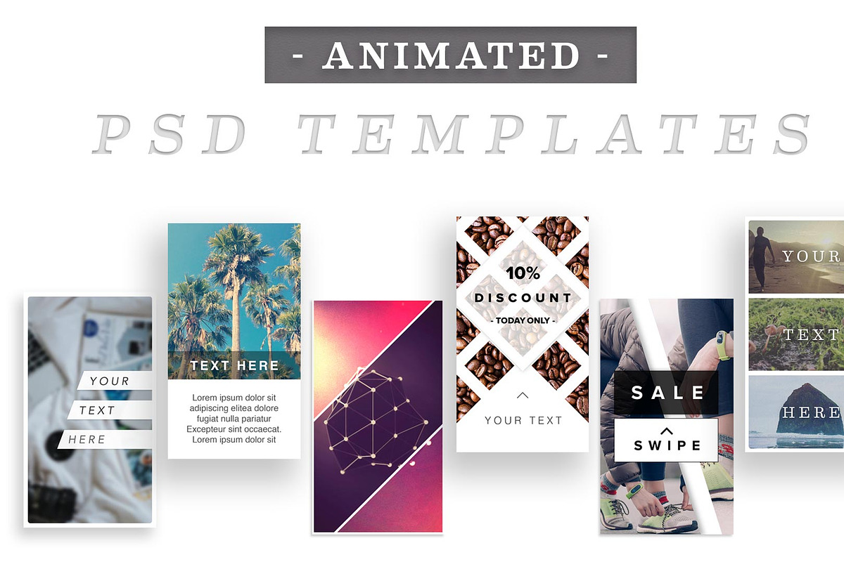 ANIMATED Instagram Stories Bundle, a Social Media Template by BranderDesigns (Photo 4 of 12)