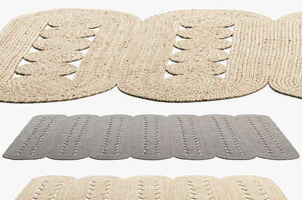 Safavieh Hajri Jute Rug (2 options), a Furniture 3D Model by 3dmitruk