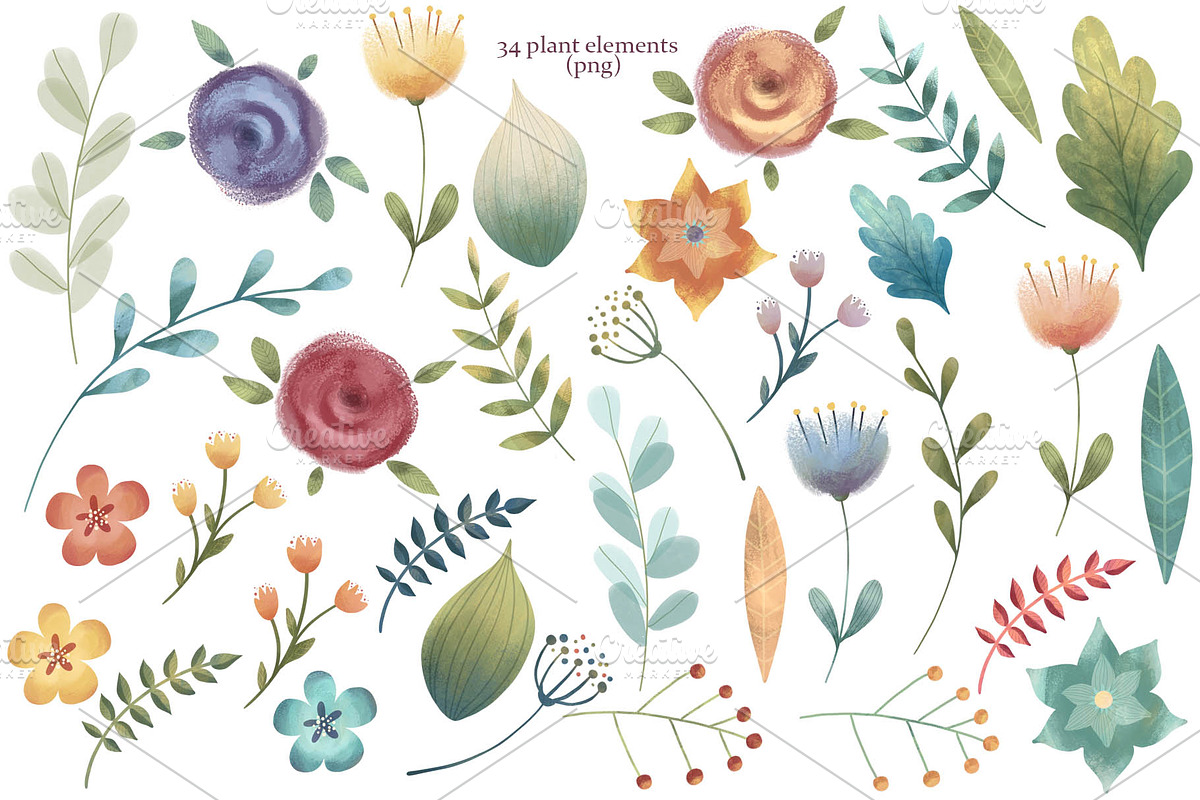 Unicorns and Flowers Collection, an Animal Illustration by Daria's Magic World (Photo 8 of 9)
