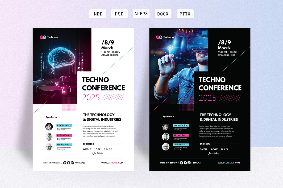 Event / Technology Conference Flyer, a Flyer Template by Creativity-Design (Photo 1 of 4)