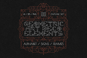 GEOMETRIC ART DECO ELEMENTS