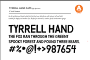 Tyrrell Hand Distressed by A-Type, a Font by Tyrrell Creative (Thumbnail 2 of 4)