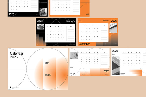 2026 Desk Calendar - Gradah preview 6
