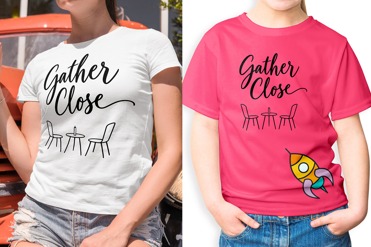 Gather Close Cozy Chairs Line Art, an Object Illustration by Ghagra (Photo 3 of 7)