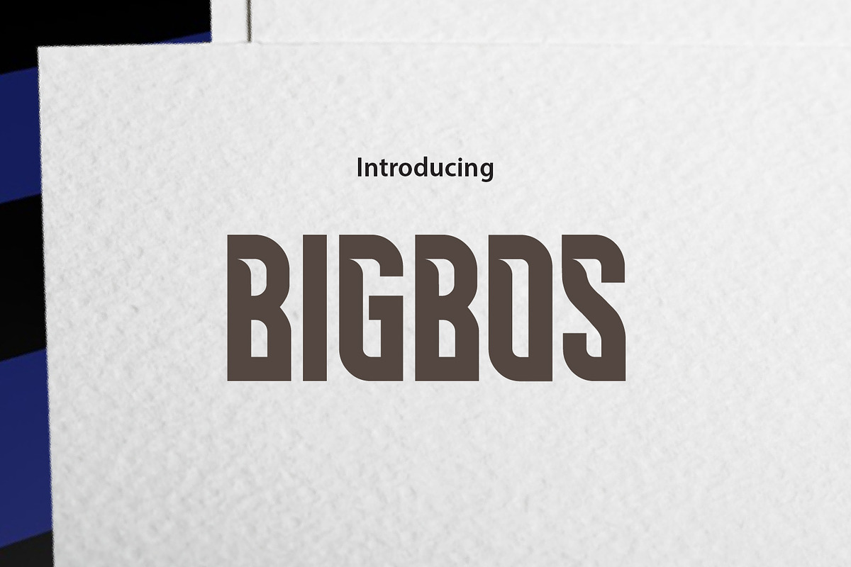 BIG BOS, a Sans Serif Font by da_only_aan