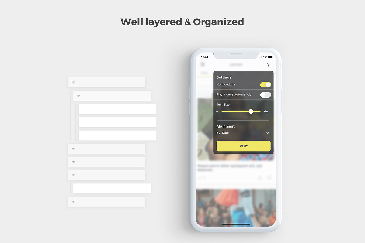 Nev - News App UI Kit, an UI Kit Template by uicube (Photo 3 of 4)