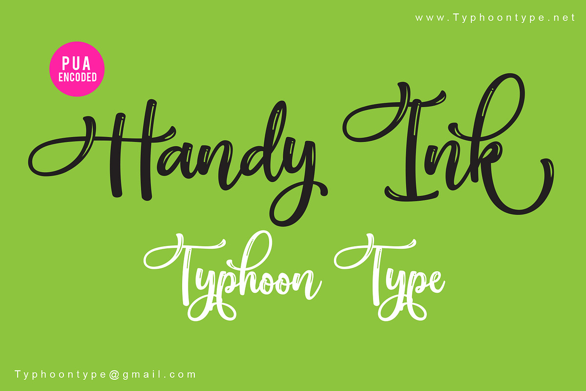 Handy Ink font