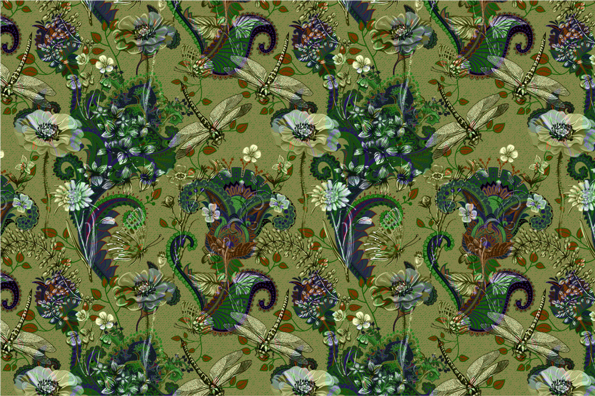 5 Seamless floral patterns, a Pattern Graphic by Sunny_Lion (Photo 5 of 6)