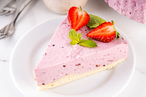Frozen Yogurt Pie, No-Bake Berry Whipped Greek Yogurt Pie, a Food & Drink Photo by Rimma