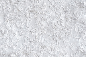 Seamless intricate white Jacquard lace fabric, showcasing delicate patterns and, a Texture Graphic by Textures & Backgrounds