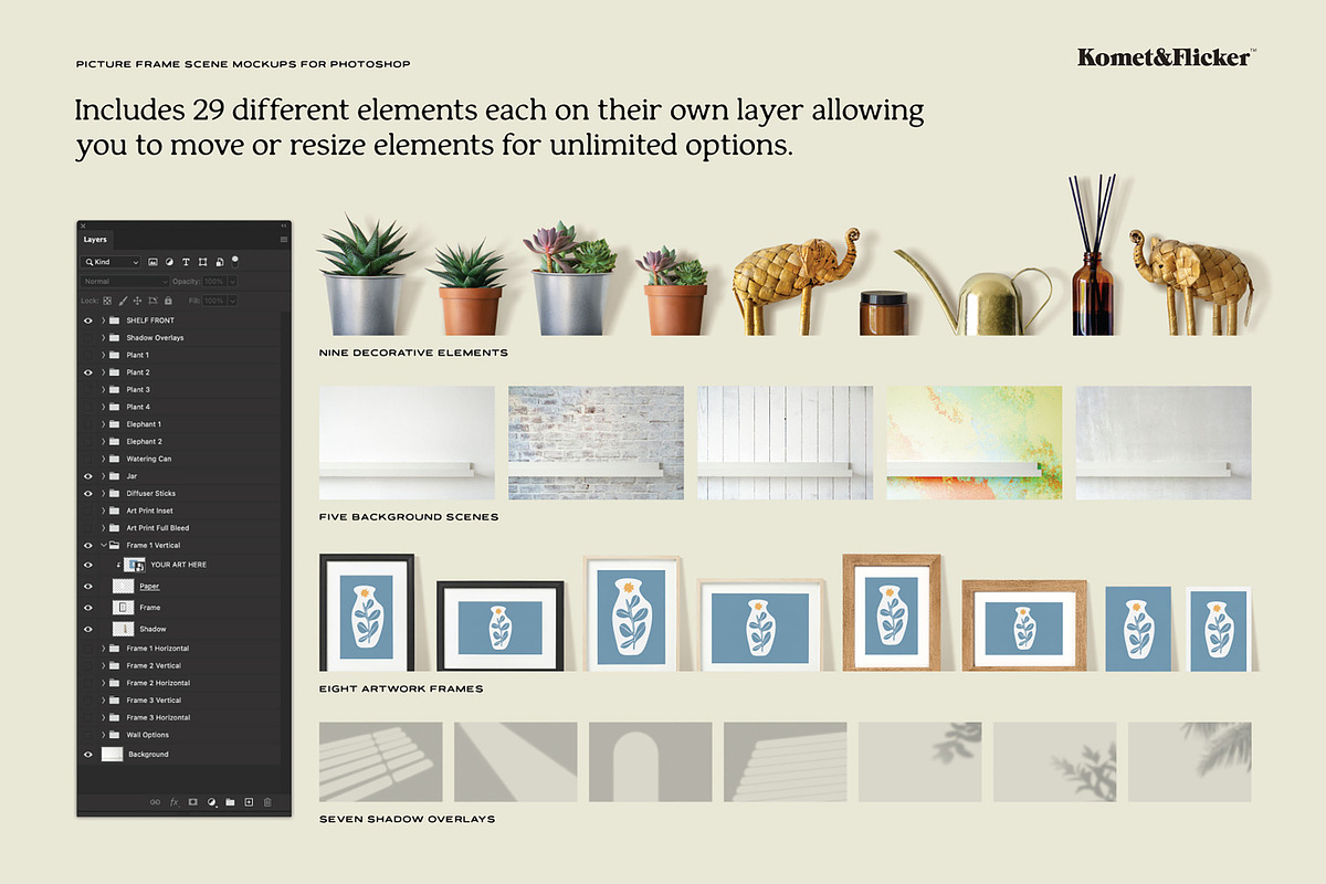Picture Frame Scene Mockups