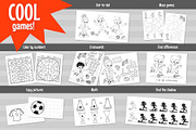 Football Colorless Playmats for Kids, an Education Illustration by Ksenya Savva (Thumbnail 3 of 7)