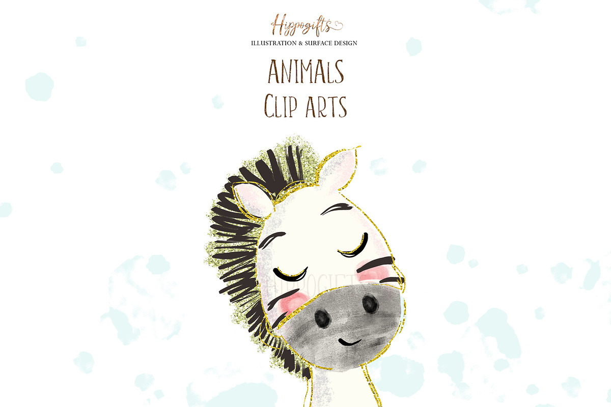 Animals cliparts, an Animal Illustration by TheHappyGiftArt (Photo 2 of 6)