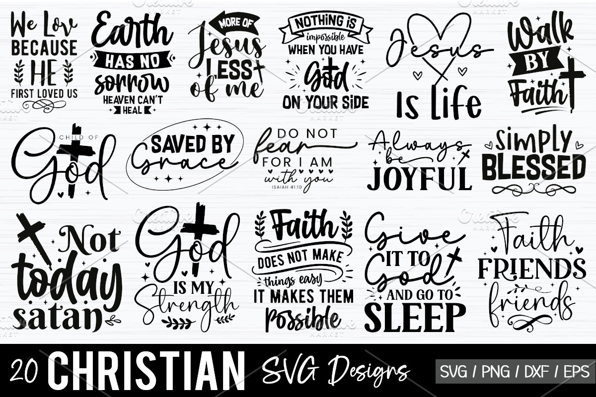Christian SVG Bundle, a Graphic by Etcify (Photo 1 of 11)