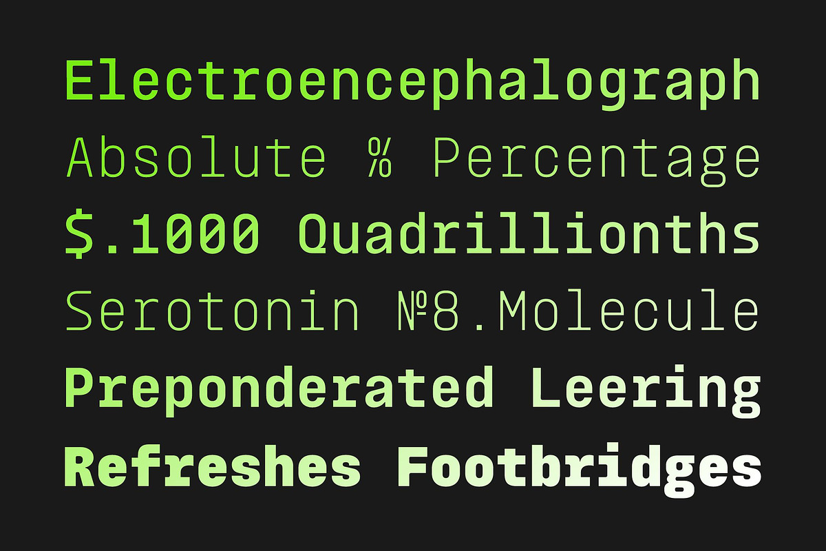 Monoblock, a Font by Glowtype (Photo 2 of 10)