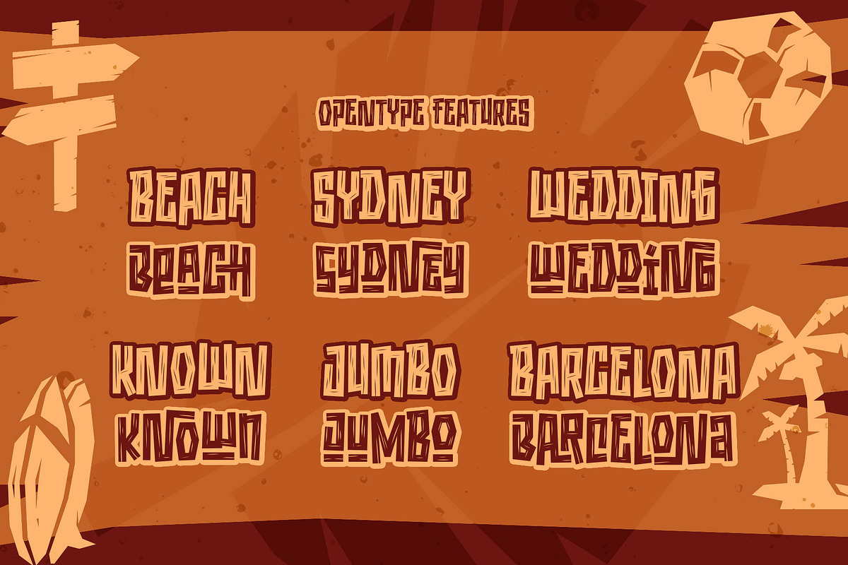 Naluka - Ethnic Font with Extras, a Font by Arterfak Project (Photo 7 of 13)