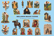 Melanin Magic Tarot Deck Clipart, a Person Illustration by Jakayla Digital Co (Thumbnail 15 of 19)