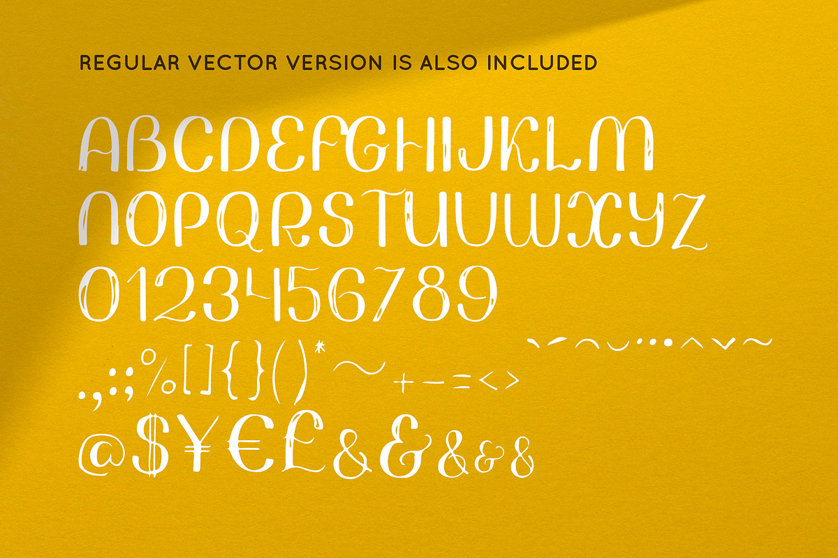 School SVG & solid vector font preview 5