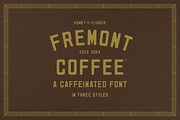 Fremont Coffee - A Caffeinated Font, a Sans Serif Font by Komet & Flicker (Thumbnail 1 of 14)