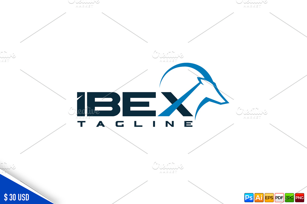 Ibex Logo Template, a Branding & Logo Template by Avartde Creative