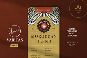 Varitas V1-LONG Version Coffee Label