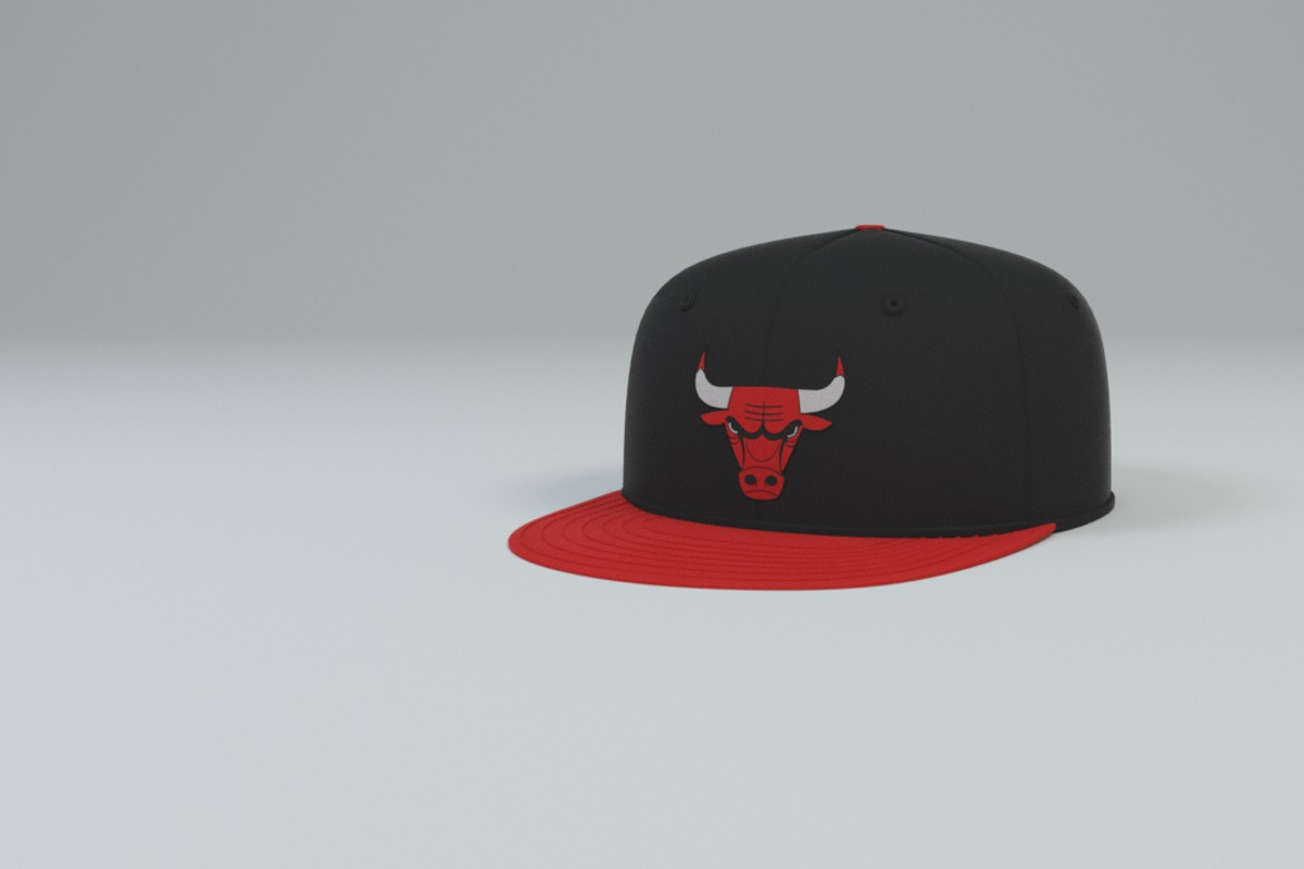 Chicago Bulls Baseball Caps, a Textures & Material 3D Model by 3DTreatment (Photo 28 of 55)