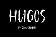 HUGOS- BRUSH FONT, a Sans Serif Font by Sronstudio (Thumbnail 1 of 3)
