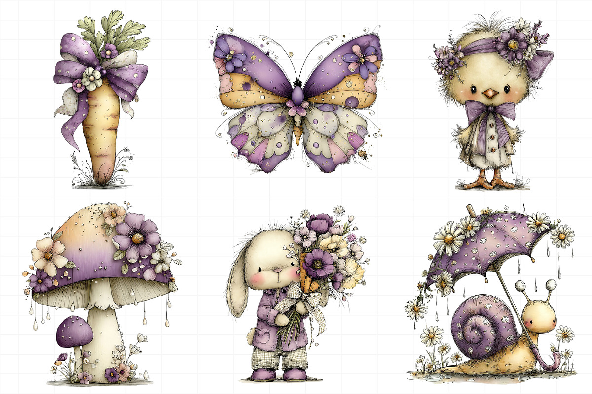 Whimsical Spring Clipart, an Illustration by Daily.Designs (Photo 6 of 7)