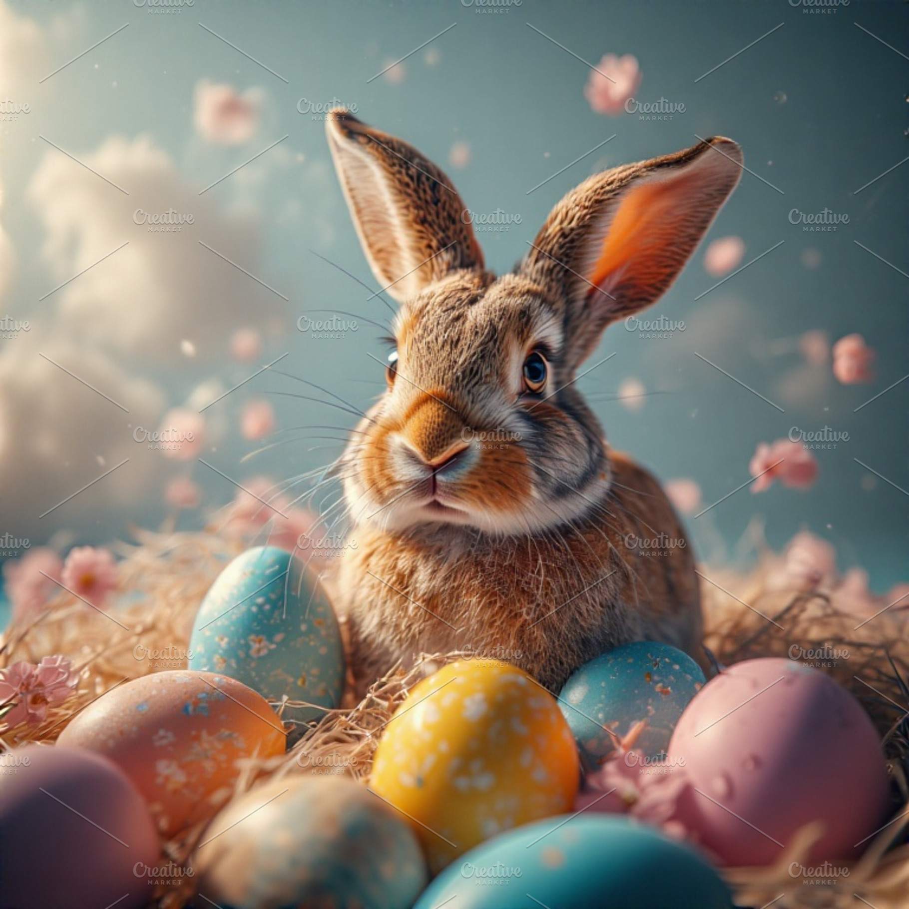 Pastel Eggs Easter Bunny image, a Holiday Photo by ComfortQ