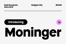 Moninger Geometric Sans Serif