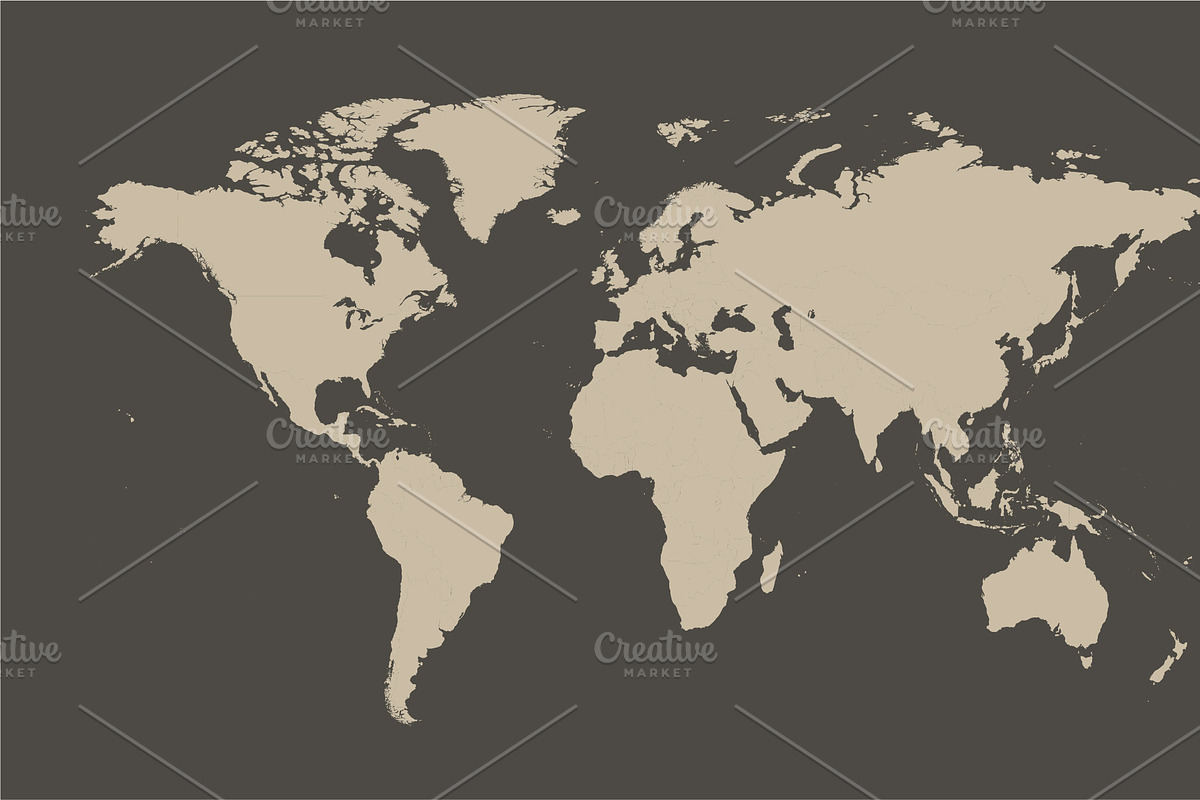 Cream map isolated .png file vector, a Graphic by TeaGraphicDesign (Photo 2 of 2)