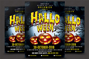 Halloween Party Flyer, a Flyer Template by AfzaalGraphics (Thumbnail 1 of 4)