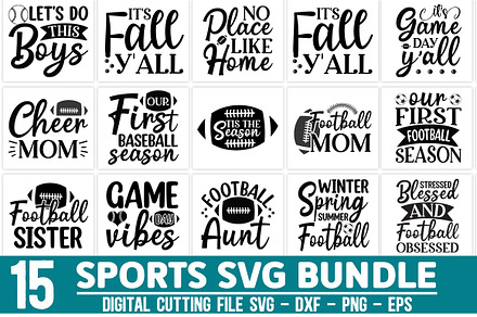 Sports SVG Bundle, a Graphic by Buysvgbundles