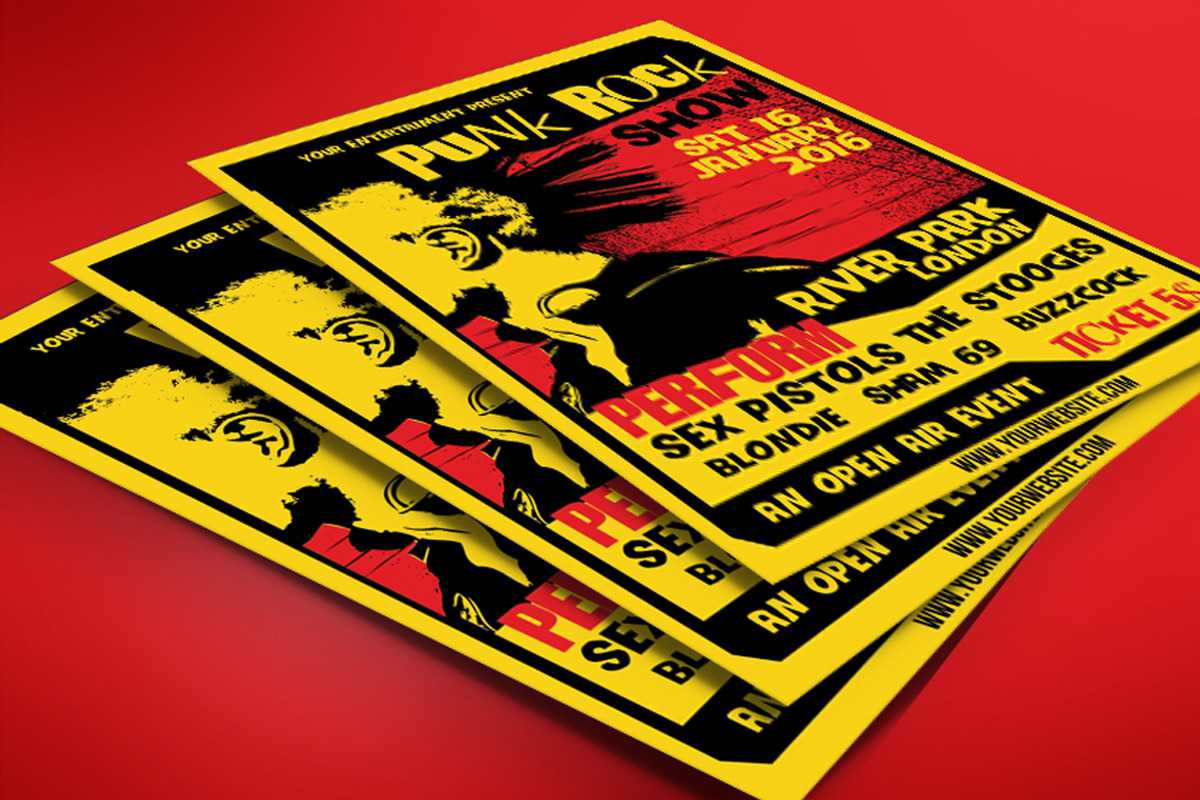 Punk Rock Show flyer tamplate, a Flyer Template by Muhamad Iqbal hidayat (Photo 3 of 3)