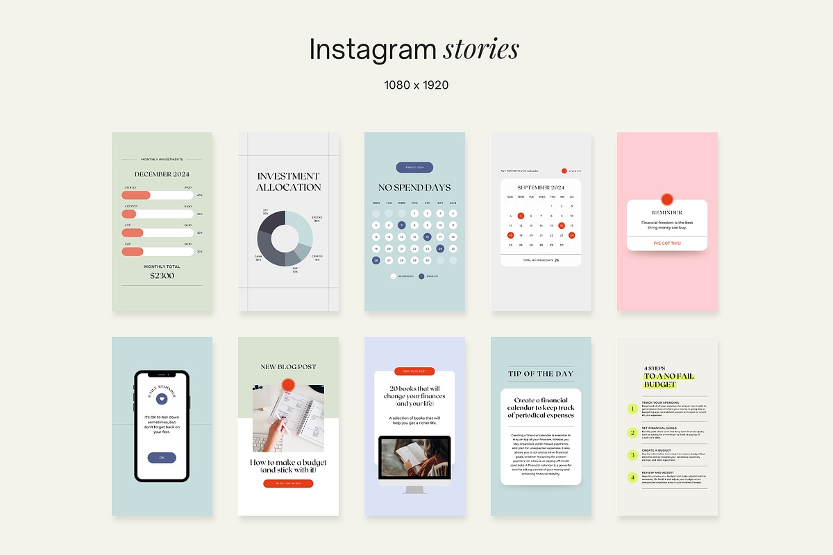 Financial Coach Instagram Pack Canva, a Social Media Template by Studio Mindu (Photo 9 of 10)