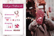 Pink Christmas Clipart & Patterns, a Decorative Illustration by AvaAva (Thumbnail 8 of 25)