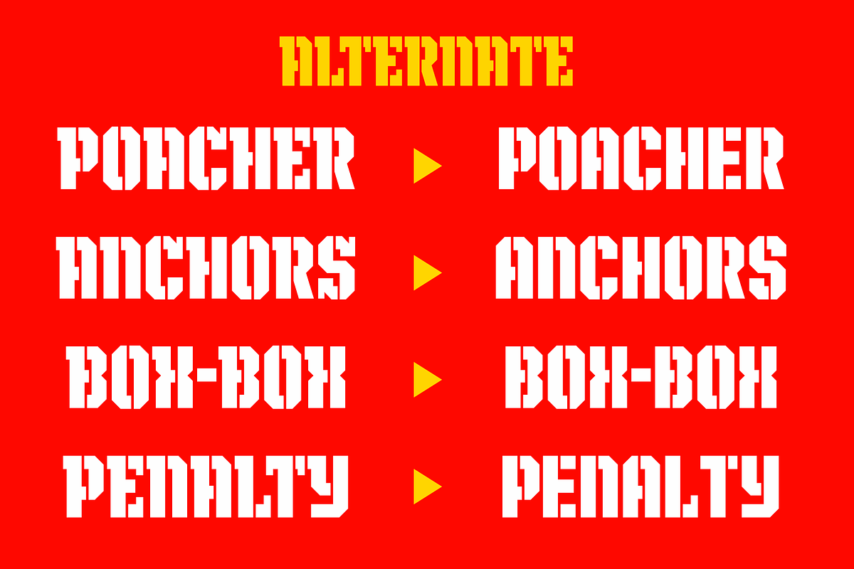 Blukat – Stencil Display Font, a Sans Serif Font by Griyo Type (Photo 5 of 10)