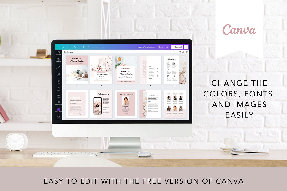 Client Welcome Packet Template Canva, a Brochure Template by DeeBeeDesign (Photo 8 of 10)