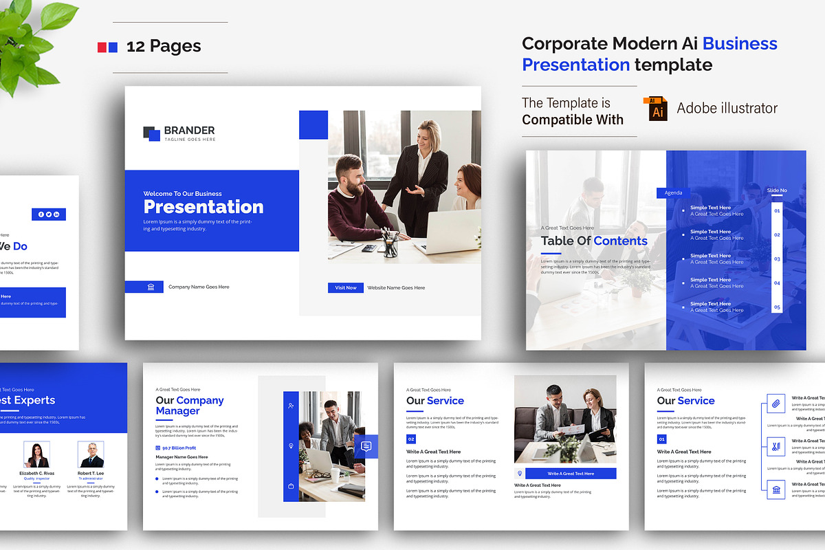 Corporate Business Presentation, a Presentation Template by creative-mint (Photo 1 of 8)
