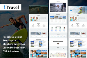 iTravel - Html Landing Page Template