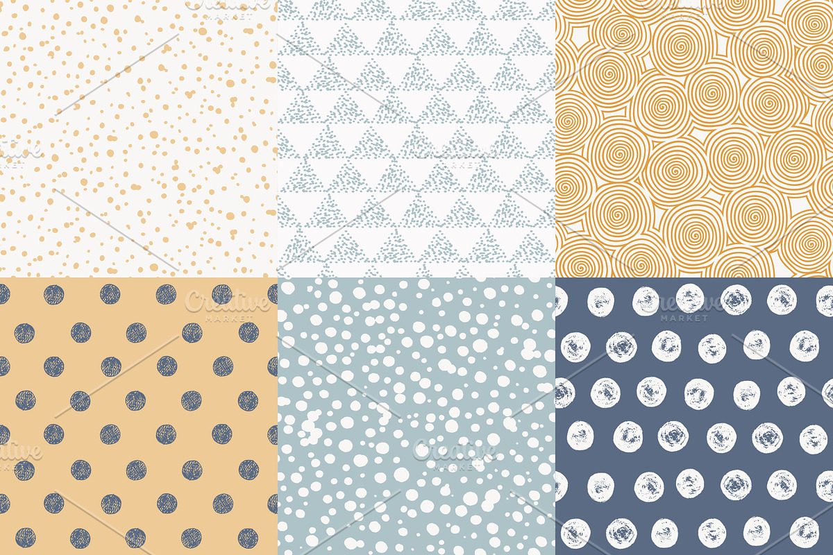 Dots and circles seamless patterns, a Pattern Graphic by Magnia (Photo 6 of 8)