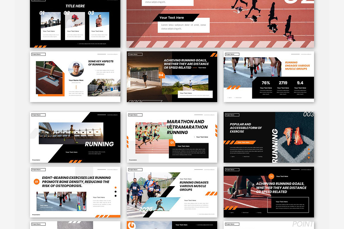 Running Athlete Sport Google Slides, a Presentation Template by Robs Daily Design (Photo 4 of 10)