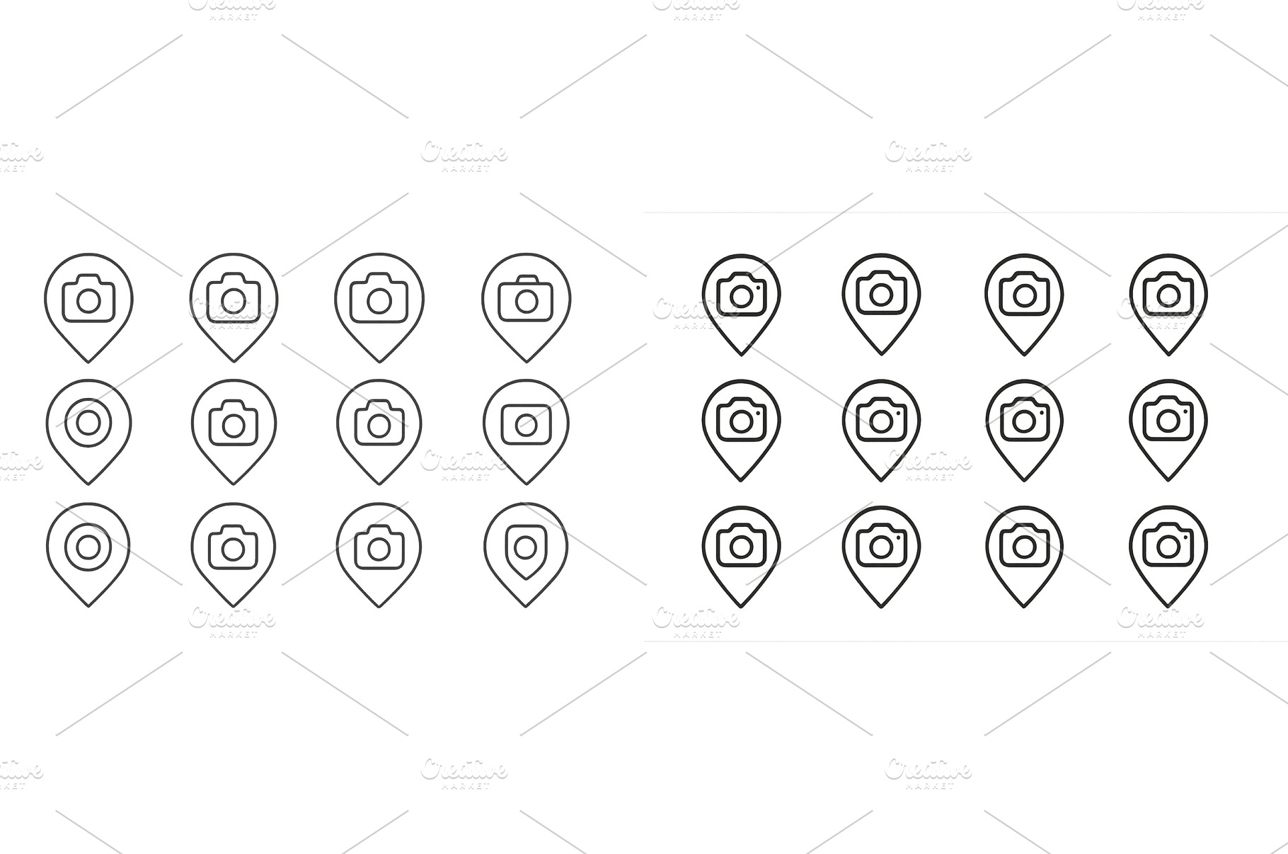 Multiple camera icons arranged in, a Technology Photo by ZinetroN