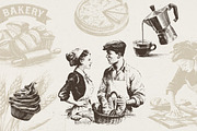 280 Vintage Bakery Illustrations, a Food Illustration by Nocturnal Wolf (Thumbnail 5 of 15)